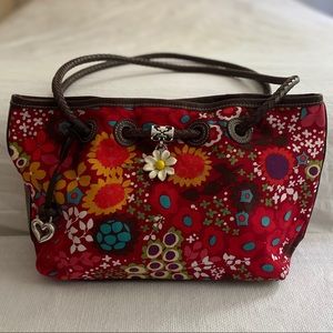 Brighton Floral Canvas Handbag EUC